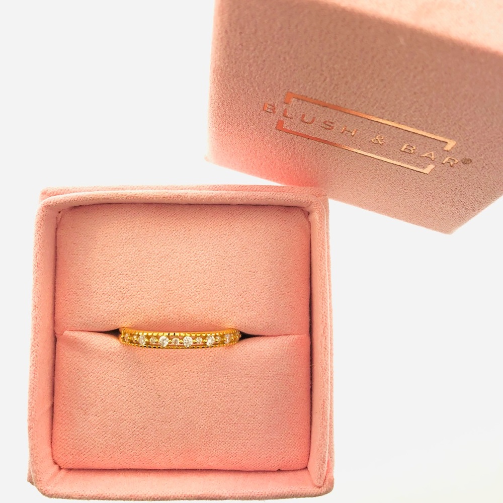 Women’s Blush & Bar Gold Joyce Layered Stacker Ring